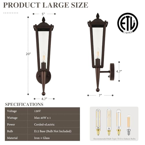 Oil Rubbed Bronze Outdoor Wall Light Fixtures