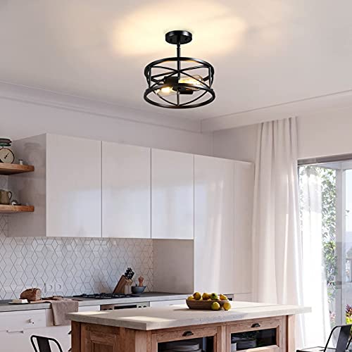 Farmhouse Semi Flush Mount Ceiling Light Fixtures