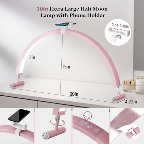 30'' Half Moon Nail Desk Lamp