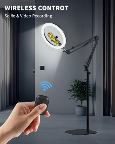 12" Overhead Phone Mount with Ring Light