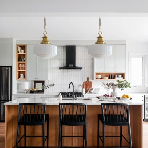 Milk Glass Pendant Light