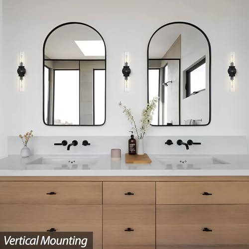 Black Bathroom Vanity Wall Sconces 2 (2 Count)