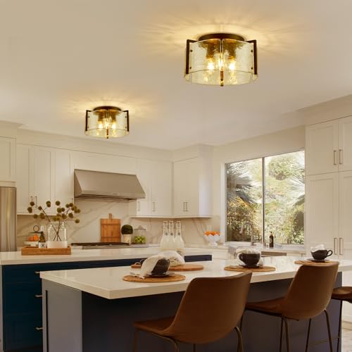 14.2“ Semi Flush Mount Ceiling Light Fixture
