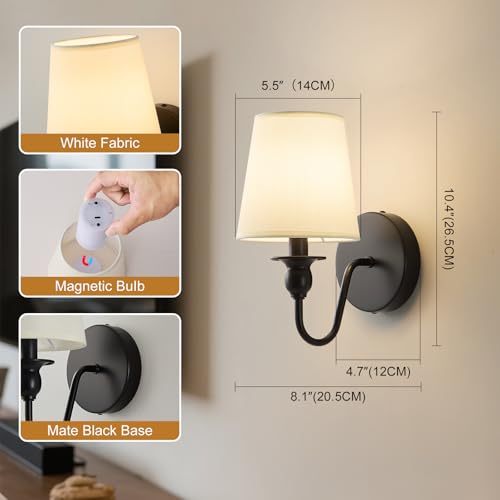 Battery Operated Wall Sconce Set of 2 (2 Count)