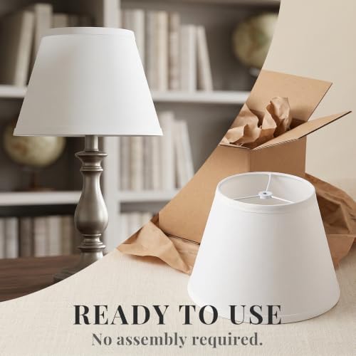2pcs White Small Lamp Shades (2 Count)