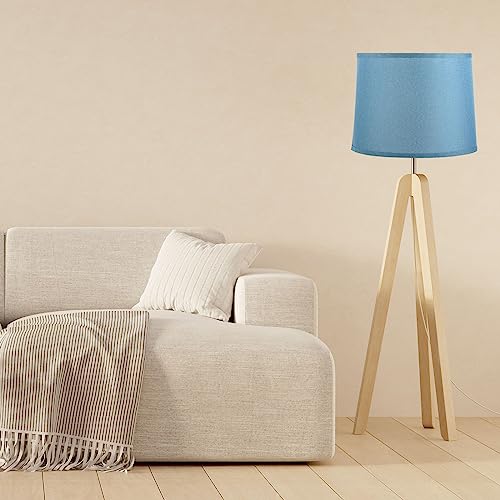 Lamp shades for Table Lamps 11.4" Top x 12.6" Bottom x 9.8" High Drum Lamp shades for Floor Lamps Medium Linen Lampshade Easy Assembly for Lamp Replacement