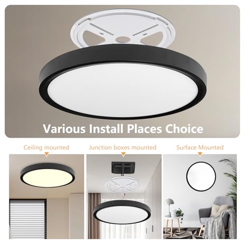 Dimmable 15.8 Inch Led Ceiling Light Flush Mount (6 Count)