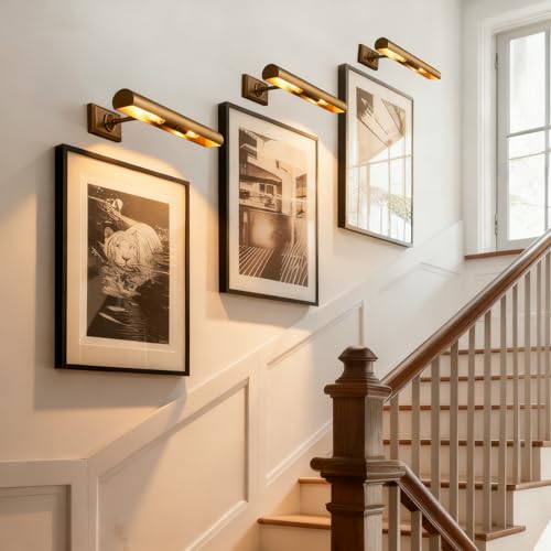 18 inch Brass Picture Light Hardwired Picture Light Library Light