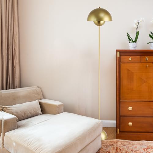 Mid Century Modern Metal Bud Floor Lamp for Home and Office