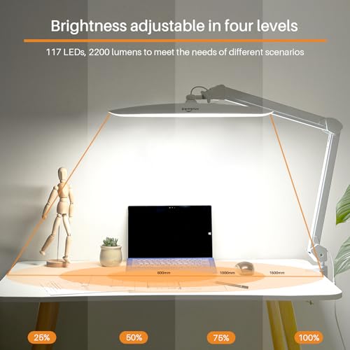 20 Inch LED Desk Lamp with Clamp