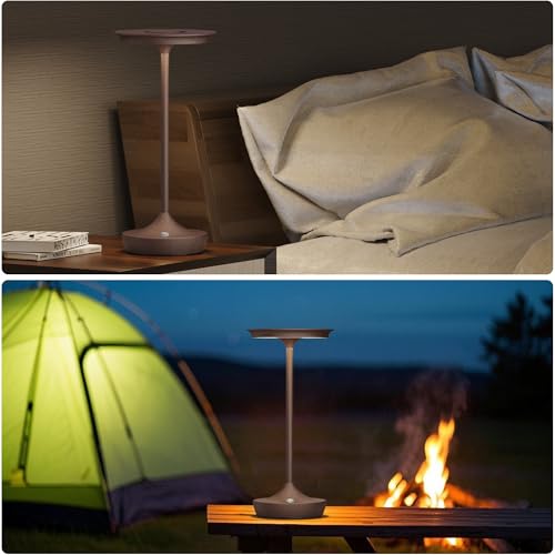 LED Rechargeable Cordless Outdoor 6000mAh Battery Table Lamp 2 (2 Count)