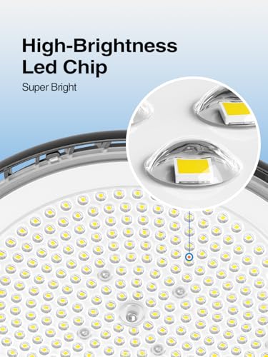200W UFO LED High Bay Light 22500LM 5000K Commercial Grade for Shop