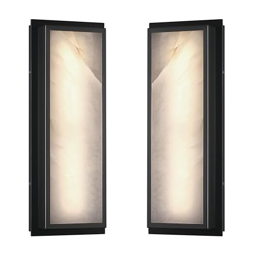 2 Pack 16 Inch Natural Alabaster Bathroom 20W (2 Count)