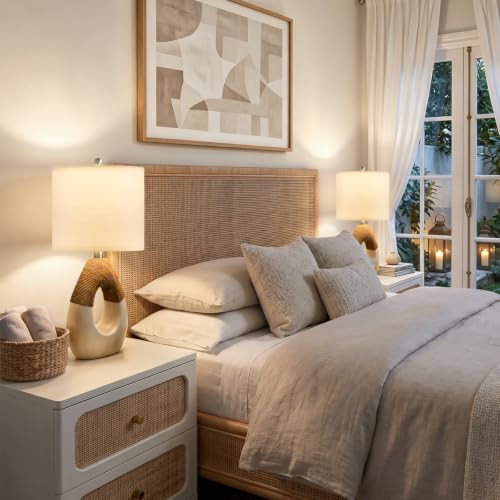 19'' Boho Small Table Lamps Set of 2 for Bedroom (2 Count)