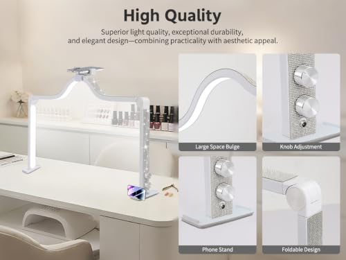 Half Moon Light for Nail Desk