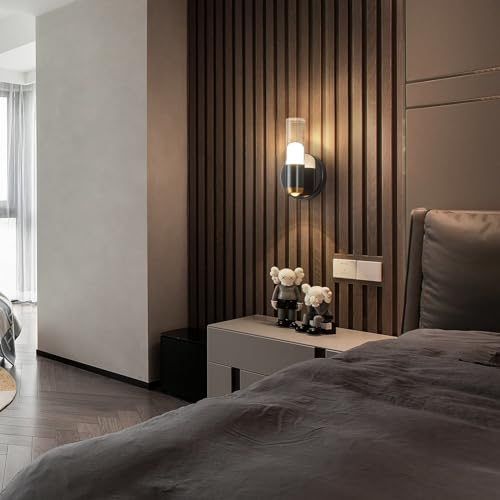 Modern Wall Sconces Set of Two Black Wall Lamp Sconces Wall Lighting LED Wall Lights Wall Decor (2 Count)