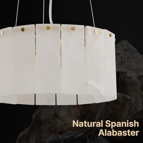 11.8" Small Alabaster Chandelier