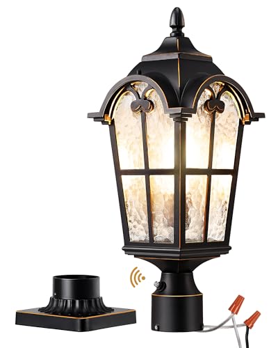 Large Size Dusk to Dawn Outdoor Post Light