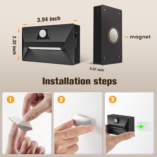 Motion Sensor Rechargeable Stair Lights (4 Count)