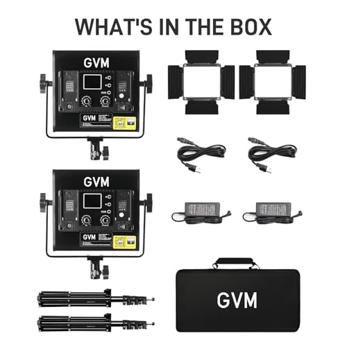 GVM RGB LED Video Light Kit