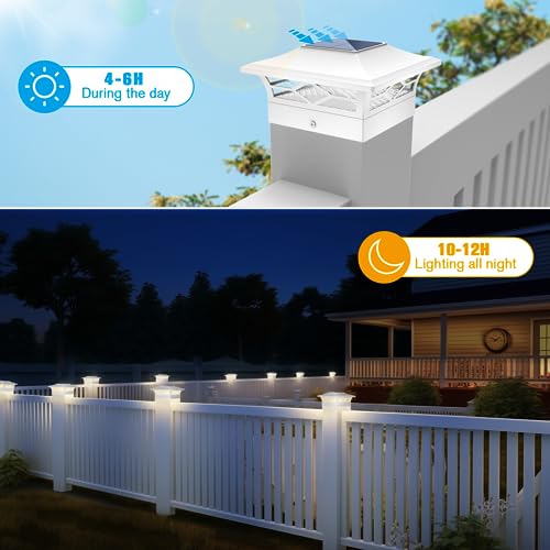 Solar Fence Post Lights 6pack (6 Count)