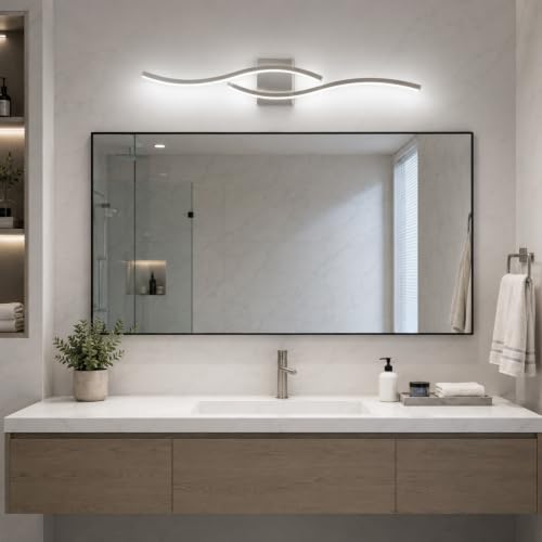 Modern Vanity Lights Dimmable Bathroom Light Fixtures Over Mirror Bathroom LED Vanity Light for Bathroom Living Room