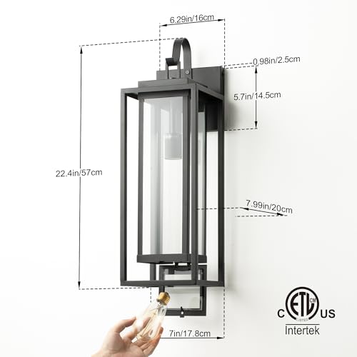 Classic Outdoor Porch Wall Sconce (2 Count)