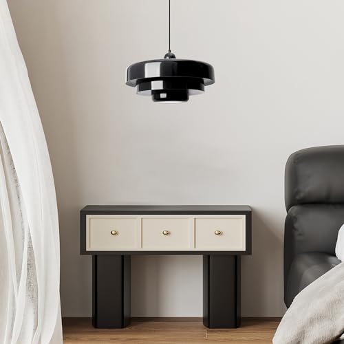 Black Pendant Light with Plug in Cord Modern Pendant Lighting 3