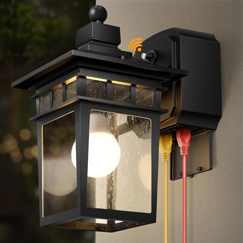 Porch Lights with GFCI Outlet