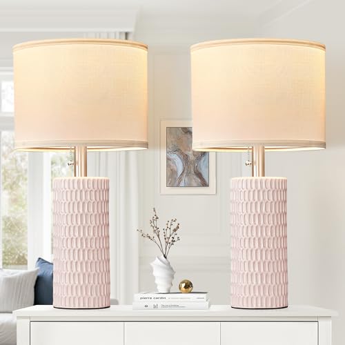 Modern Ceramic Table Lamps Set of 2 (2 Count)