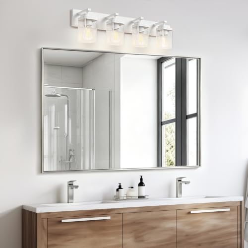 White Bathroom Light Fixtures