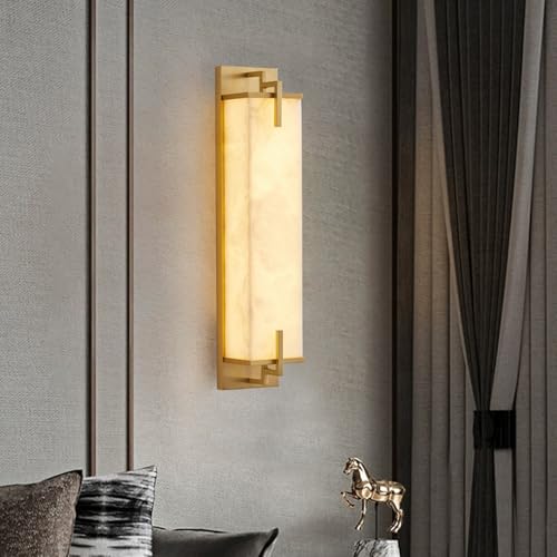 Modern Marble Wall Sconce Natural Alabaster Sconce