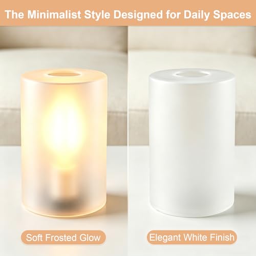 Frosted Glass Lamp Cover for Pendant Light Fixtures (3 Count)