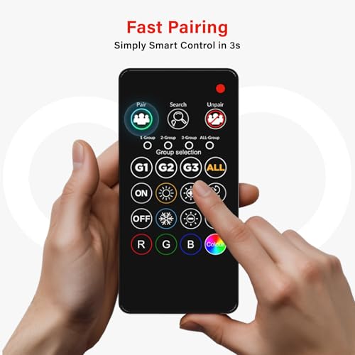 Dual Mode Smart Light Bulbs with Remote & App Control