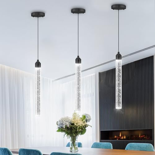 Mini Chandeliers Modern Crystal Pendant Lighting LED Dimmable Pendant Lights Kitchen Island Dining Room