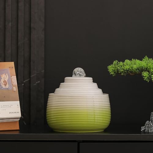Indoor and Outdoor Fountain Water Feature Fall Ceramic Home Office Decoration mini Tabletop Desktop