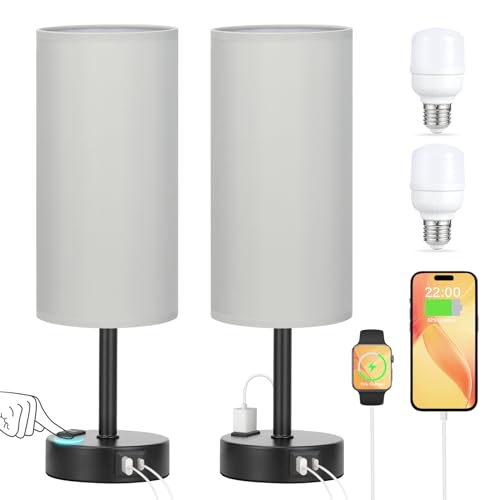 Grey Touch Table Lamps Set of 2 (2 Count)