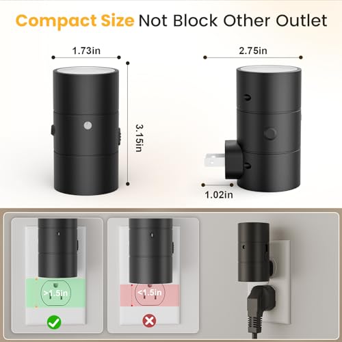 Night Light Dimmable Led Night Lights Plug into Wall (4 Count)