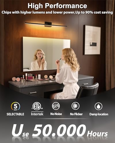 Modern LED Bathroom Vanity Light Over Mirror
