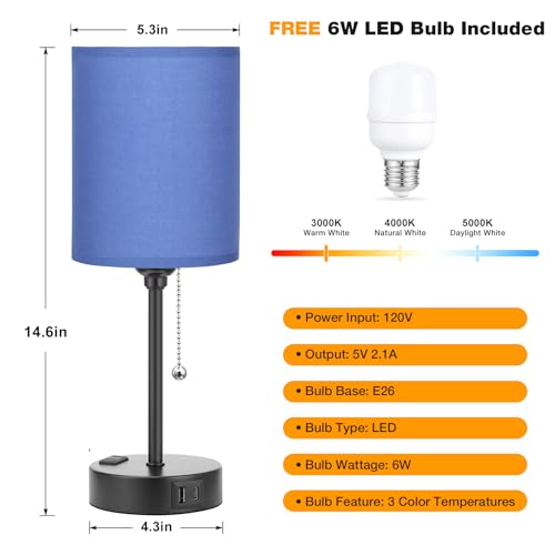 Small Bedside Table Lamp for Bedroom