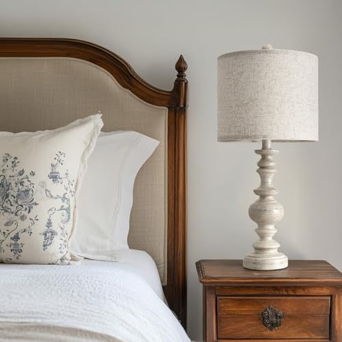 24" Farmhouse Resin Table Lamp Set of 2 (2 Count)