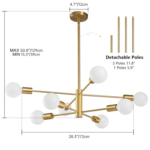 Modern Sputnik Chandeliers Light