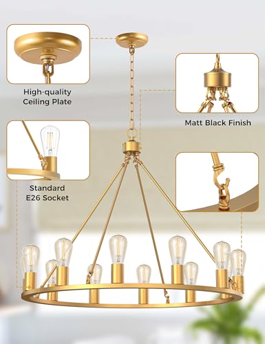 Wagon Wheel Chandelier