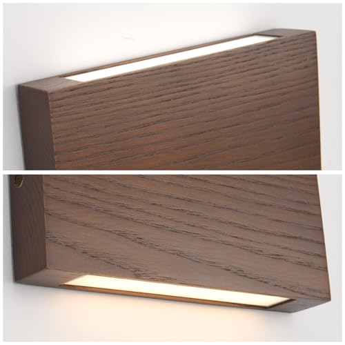 Wood Wall Sconce Indoor Wall Lights Hardwired 2 Pack Up and Down
