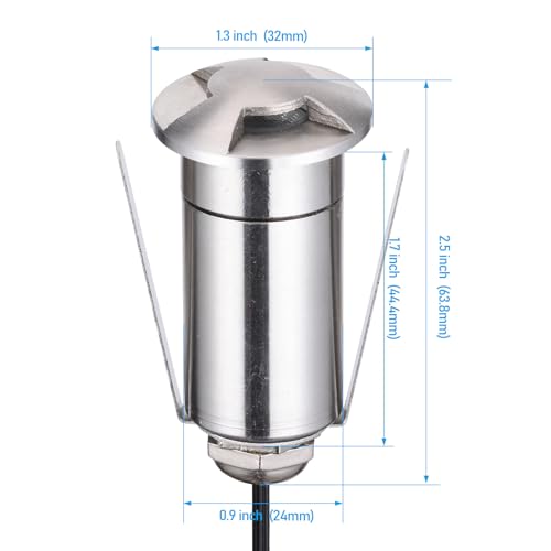 12 Pack 3000K Recessed Low Voltage LED Deck Light (12 Count)