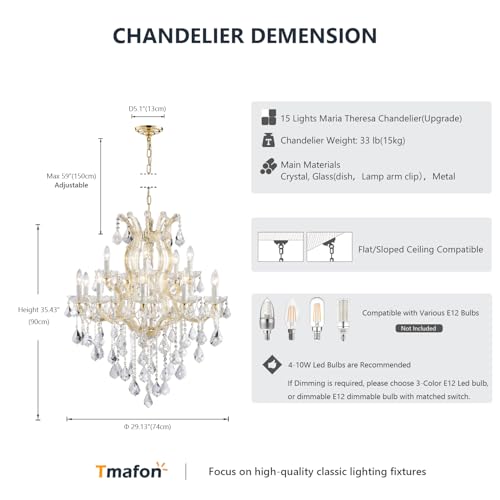 Modern Gold Chandelier Light Fixture