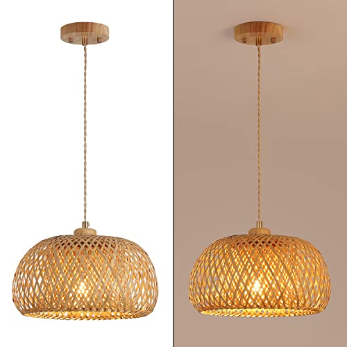 Bamboo Pendant Light Fixture One