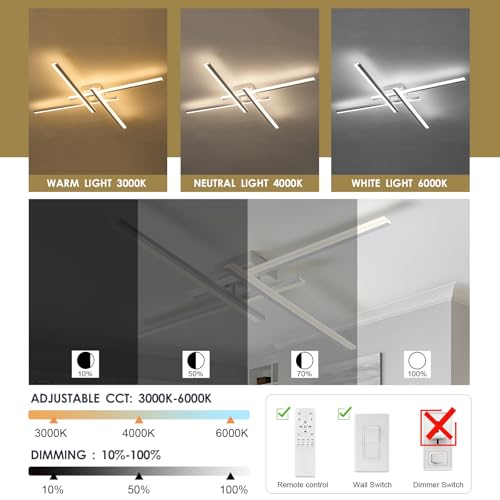 White Modern Led Chandelier 4