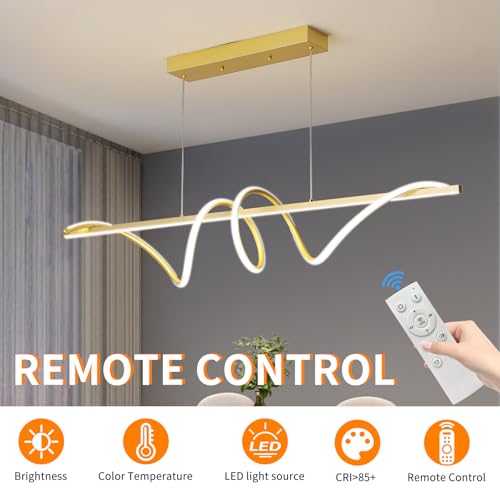 Modern LED Gold Pendant Light