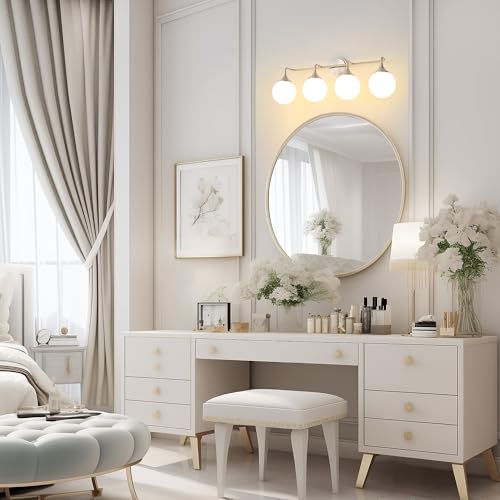 Brushed Nickel Bathroom Light Fixtures Over Mirror Vanity 4